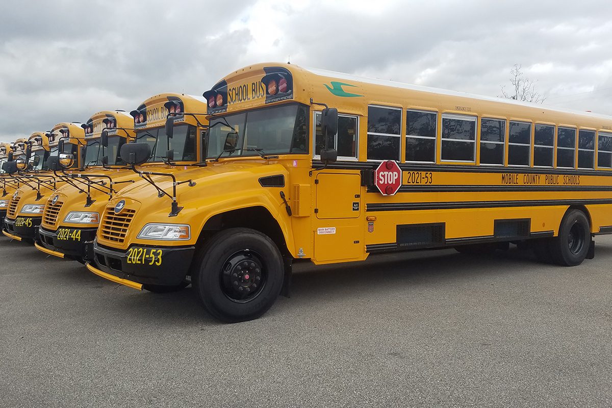 clean school bus